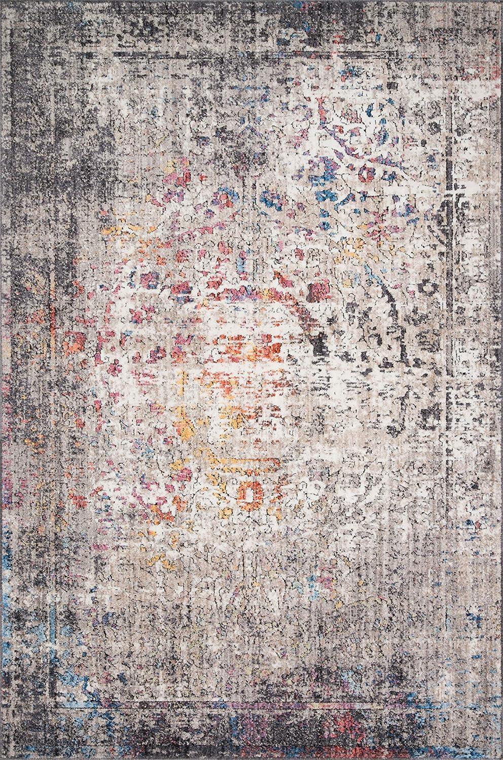 imageLoloi Medusa Collection MED01 IvoryGranite Contemporary Area Rug 710quot x 106quotMulti Color