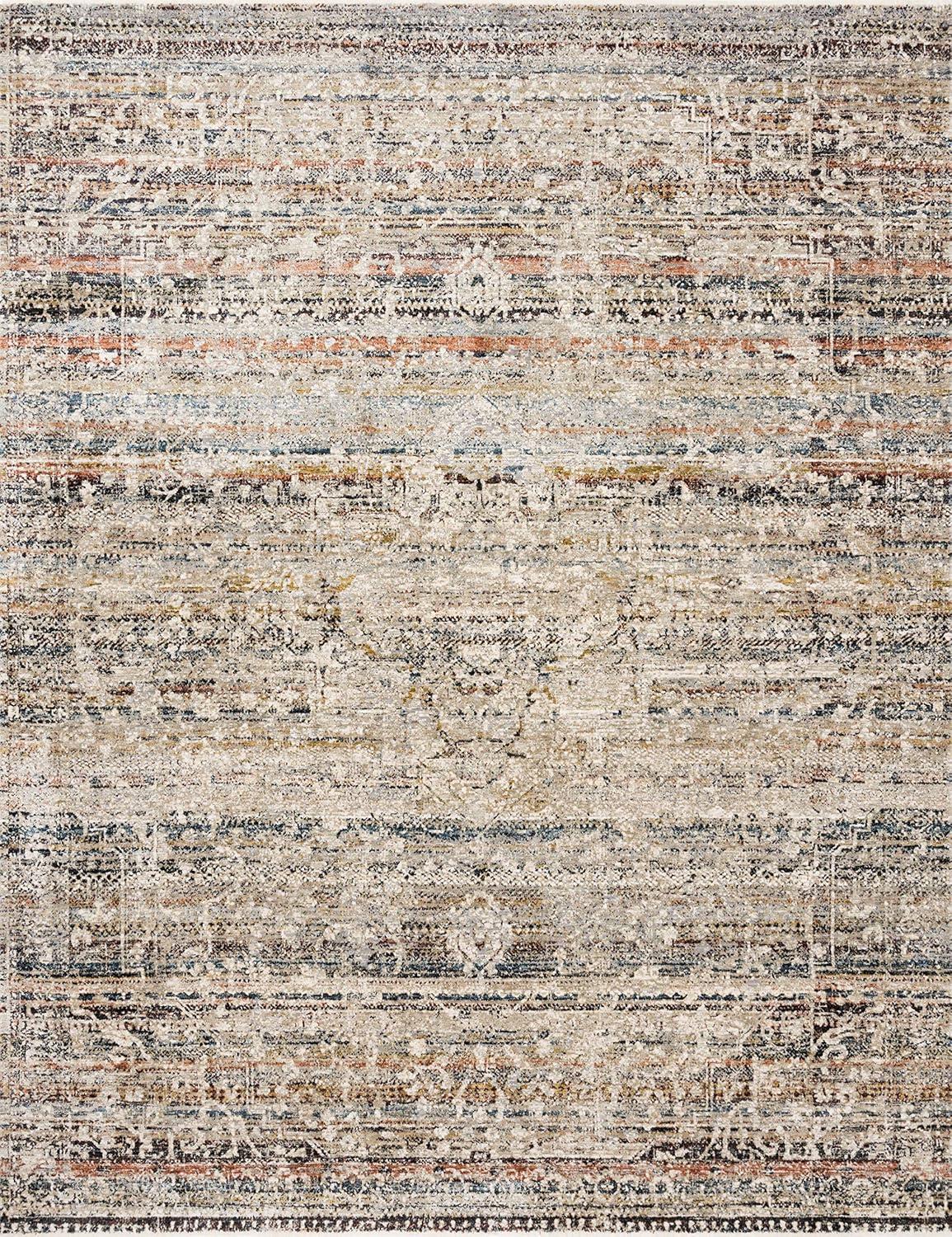 imageLoloi Theia Collection THE04 MultiNatural Traditional Area Rug 710quot x 10Multi Color