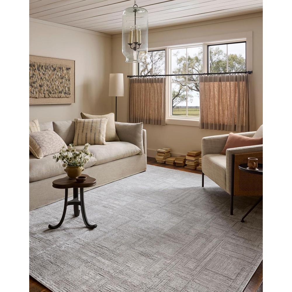 imageLoloi Hollis Collection HOL03 IvoryStone 710quot x 10 Area RugGrey Ivory