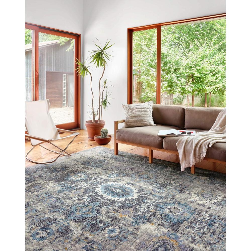 imageLoloi II Samra Collection SAM08 IvoryMulti 53quot x 79quot Area RugGrey Multi
