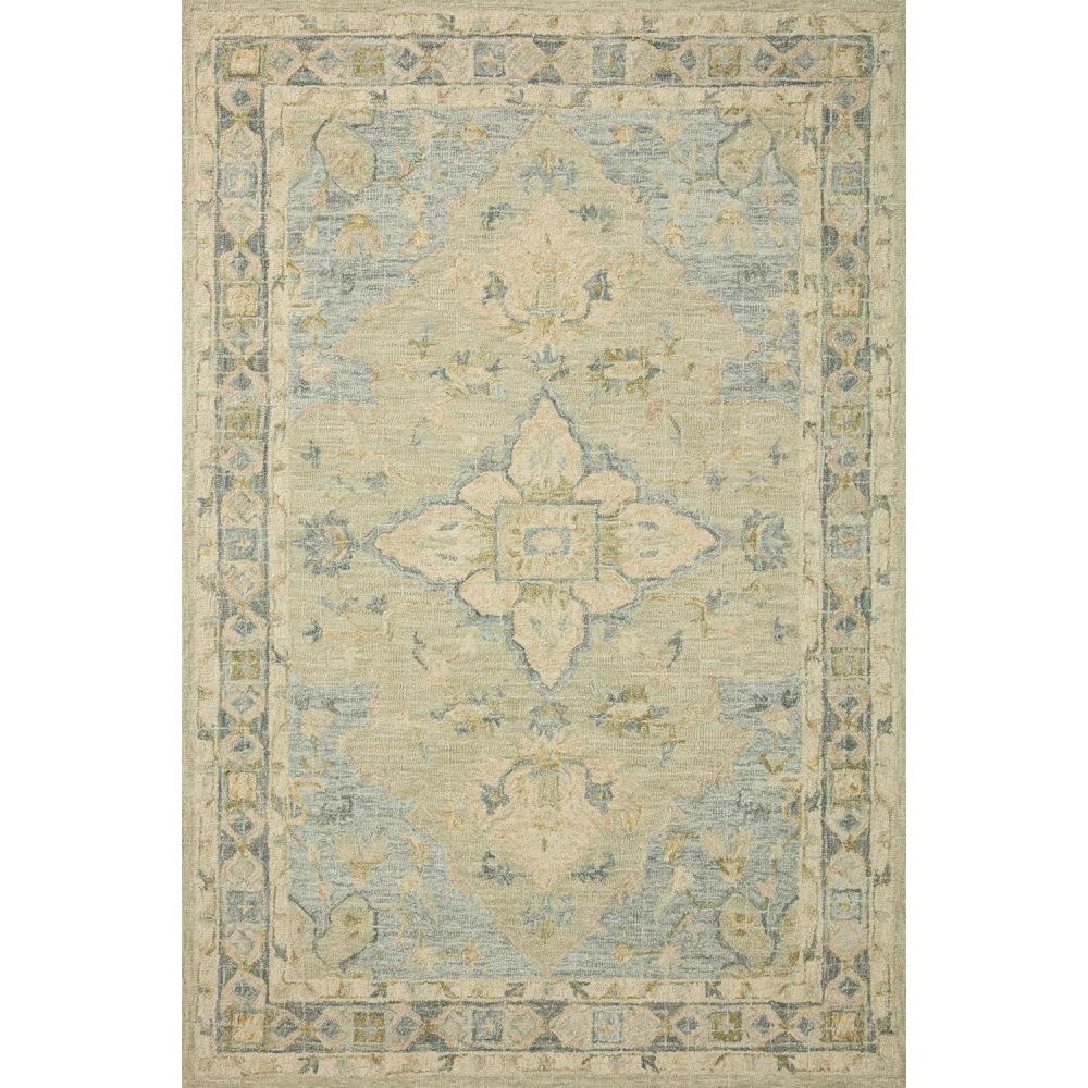 imageLoloi Julian 50quot x 76quot Area Rug in IvoryMulti  Classic Design Indoor Rug AntiqueInspired Modern Rug for Living Room Bedroom Entryway ampamp Hallyway Dining AreasSeafoam Green  Spa