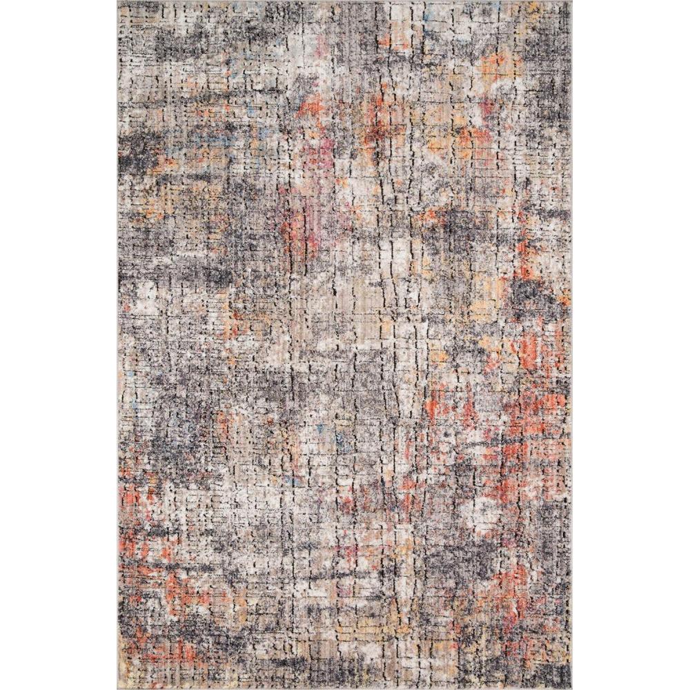 imageLoloi Medusa Collection MED01 IvoryGranite Contemporary Area Rug 710quot x 106quotGrayorange