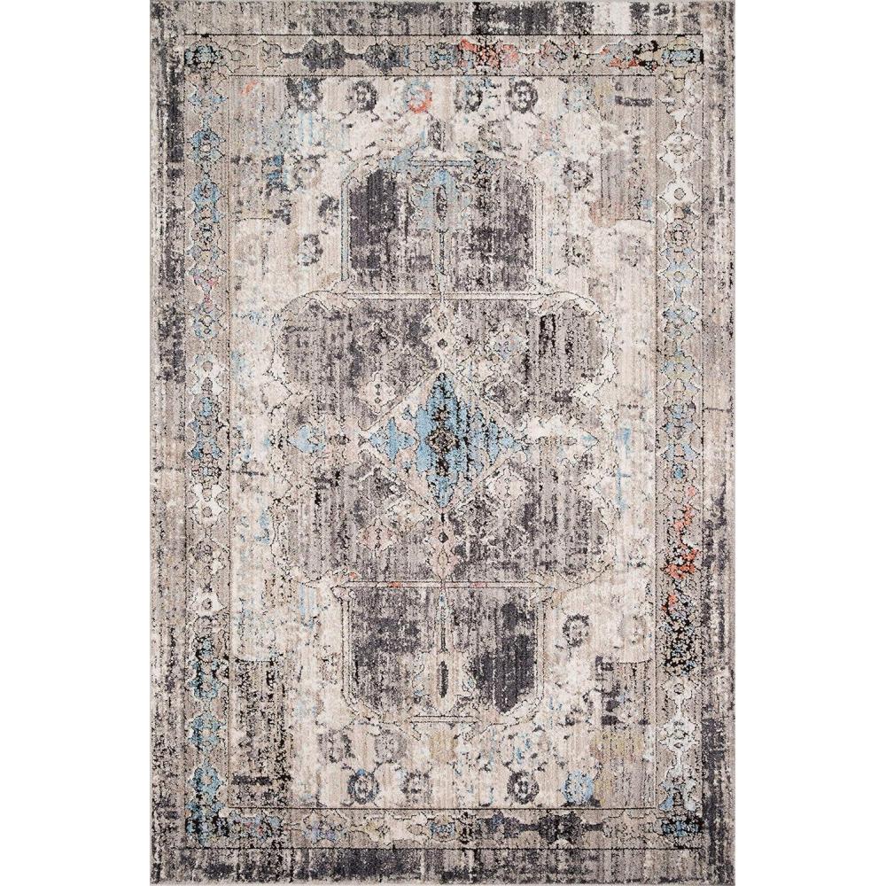 imageLoloi Medusa Collection MED01 IvoryGranite Contemporary Area Rug 710quot x 106quotLight Browngray