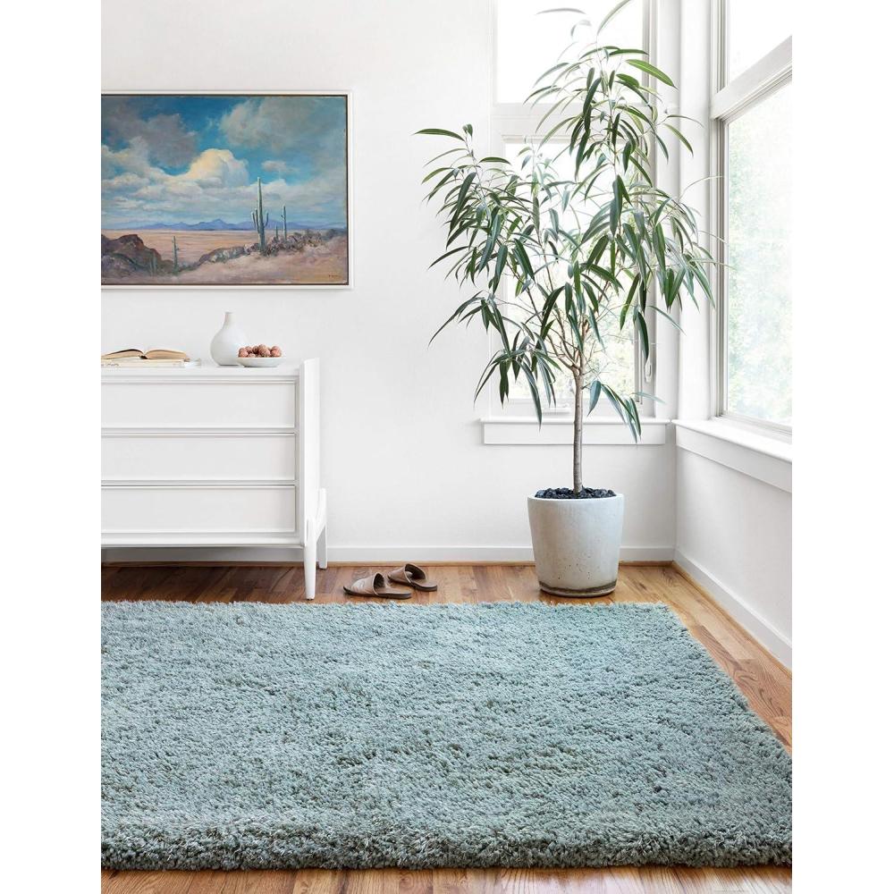 imageLoloi Mila Shag Collection MIL01 Grey 50quot x 76quot Area RugSpa