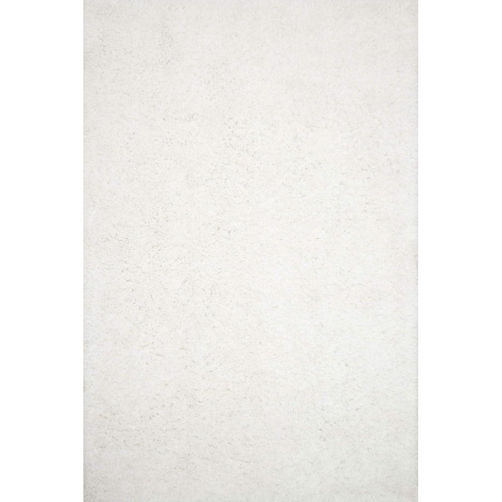 imageLoloi Mila Shag Collection MIL01 Grey 50quot x 76quot Area RugWhite