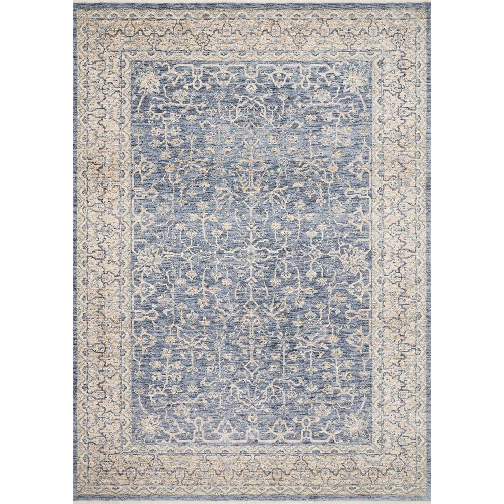 imageLoloi Pandora Collection PAN06 IvoryBlue Traditional Area Rug 710quot x 10Dark Bluewhite