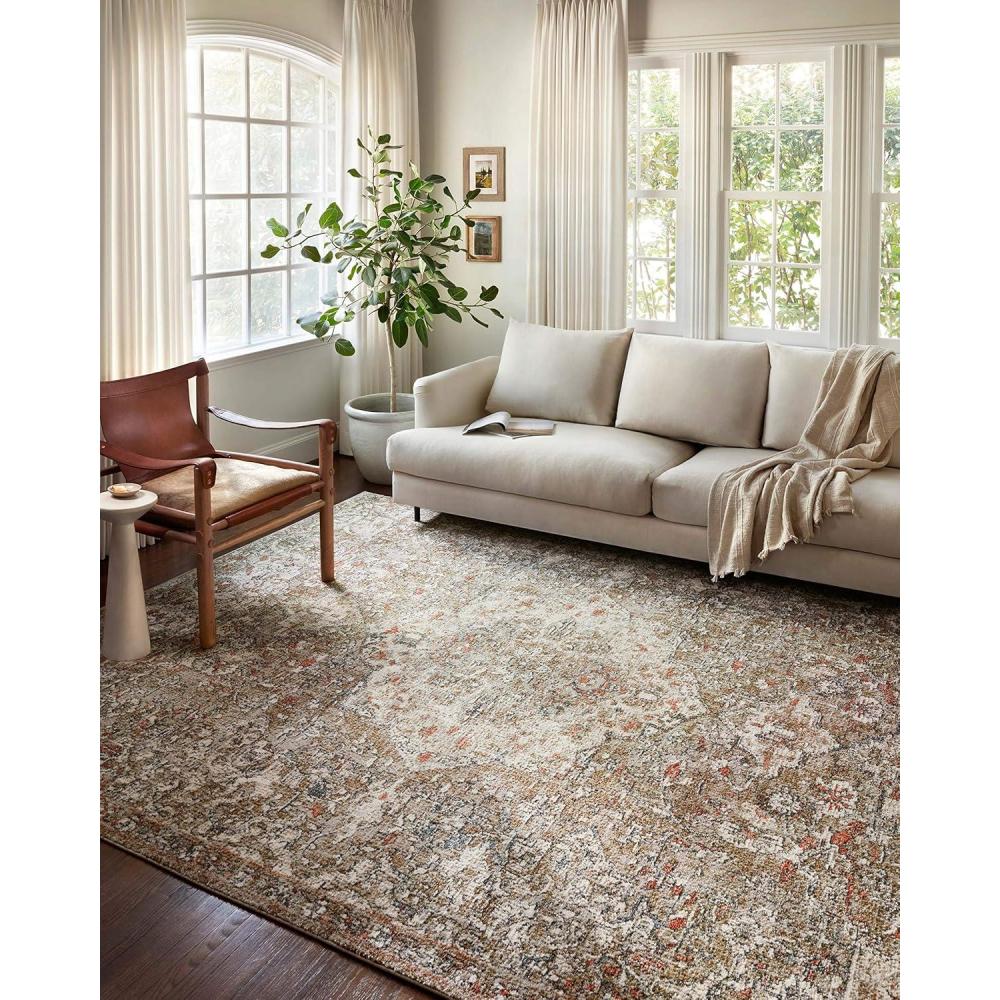 imageLoloi Saban Collection SAB02 RustBeige 710quot x 10 Area RugStraw  Beige