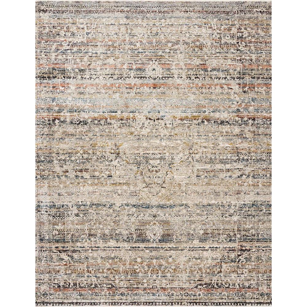 imageLoloi Theia Collection THE04 MultiNatural Traditional Area Rug 710quot x 10Ivory Mist