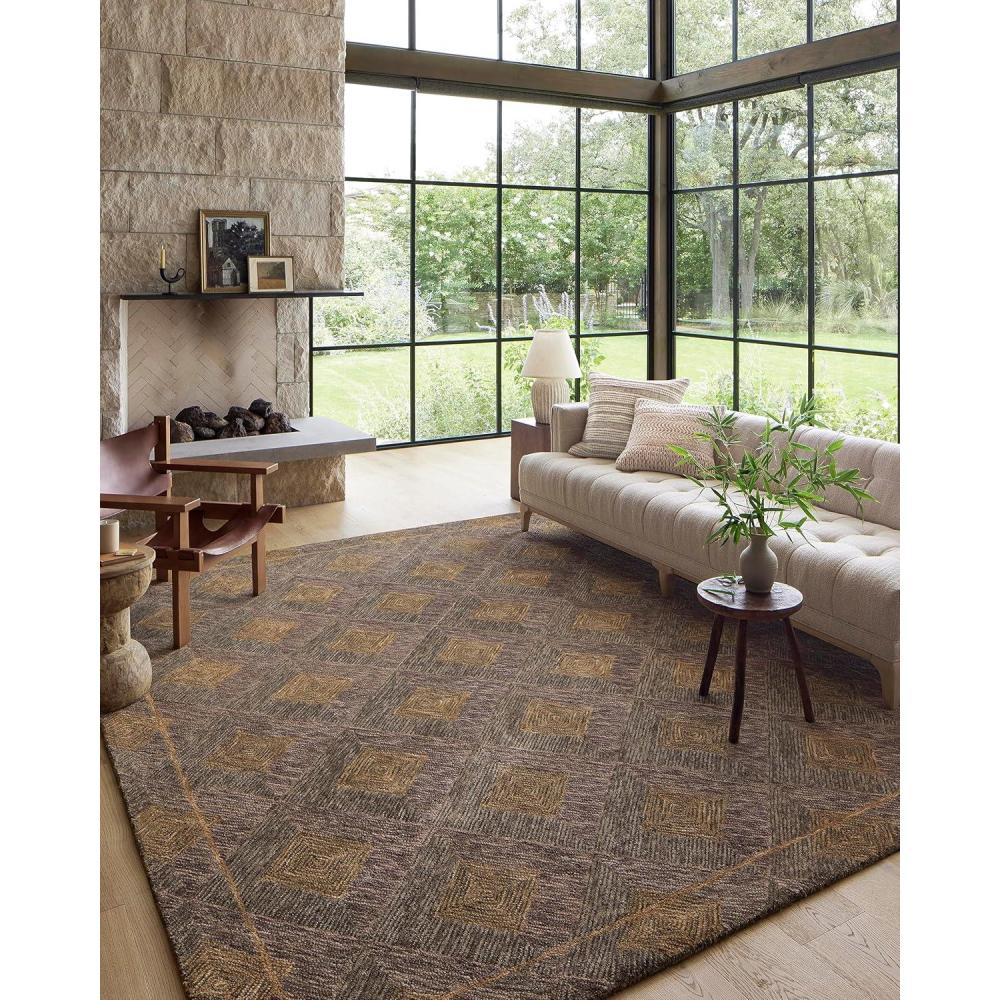 imageLoloi Varena Collection VAR02 BerryMulti 50quot x 76quot Area RugPlum Gold