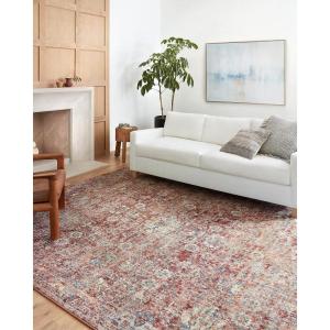 Loloi Cassandra Collection CSN-06 Rust/Multi 7′-10″ x 10′ Area Rug(Rust / Ivory)