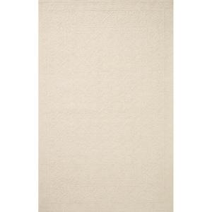 Loloi Cecelia Rust/Natural 5′-0″ x 7′-6″ Area Rug(Ivory / Ivory)