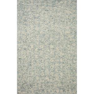 Loloi Cecelia Rust/Natural 5′-0″ x 7′-6″ Area Rug(Ocean / Ivory)
