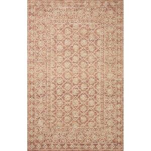 Loloi Cecelia Rust/Natural 5′-0″ x 7′-6″ Area Rug(Rust / Natural)