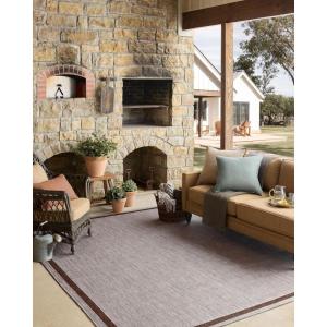 Loloi Easton Collection ESN-05 Wheat/Ivory 6′-7″ x 9′-4″ Area Rug(Dove / Coffee)
