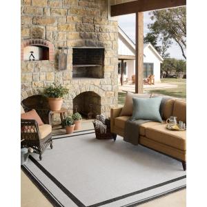 Loloi Easton Collection ESN-05 Wheat/Ivory 6′-7″ x 9′-4″ Area Rug(Onyx / Ivory)
