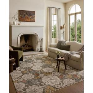 Loloi Eileen Collection ELE-03 Natural/Multi 7′-10″ x 10′-2″ Fringe Area Rug(Olive / Multi)