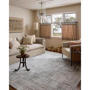 Loloi Hollis Collection HOL-03 Ivory/Stone 7′-10″ x 10′ Area Rug(Pebble / Ivory)