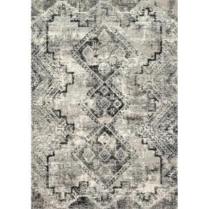 Loloi II Loloi Viera Collection Vintage Distressed Southwest Area Rug, 7’7″ X 10’6″, Grey/Black(5’3″ x 7’7″ (Rectangular))