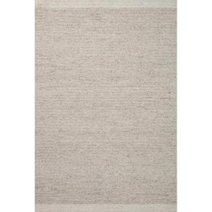 Loloi Joanna Gaines Ashby Collection, Silver & Ivory, 7′-9″ x 9′-9″ Area Rug – Modern & Neutral Area Rugs for Living Room Bedroom Entryway & Hallway No Shed High Traffic Area Home Decor Rug