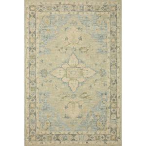 Loloi Julian 5′-0″ x 7′-6″ Area Rug in Ivory/Multi – Classic Design Indoor Rug, Antique-Inspired Modern Rug for Living Room, Bedroom, Entryway & Hallyway, Dining Areas(Seafoam Green / Spa)