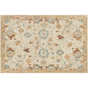 Loloi Julian 5′-0″ x 7′-6″ Area Rug in Ivory/Multi – Classic Design Indoor Rug, Antique-Inspired Modern Rug for Living Room, Bedroom, Entryway & Hallyway, Dining Areas(Ivory / Multi)