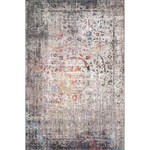 Loloi Medusa Collection MED-01 Ivory/Granite, Contemporary Area Rug, 7′-10″ x 10′-6″(Granite / Multi)