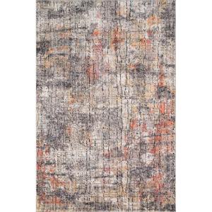 Loloi Medusa Collection MED-01 Ivory/Granite, Contemporary Area Rug, 7′-10″ x 10′-6″(Graphite / Sunset)