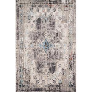 Loloi Medusa Collection MED-01 Ivory/Granite, Contemporary Area Rug, 7′-10″ x 10′-6″(Light Brown;gray)