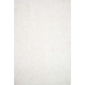 Loloi Mila Shag Collection MIL-01 Grey 5′-0″ x 7′-6″ Area Rug(White)