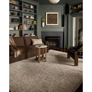 Loloi Newman Collection NEW-02 Dark Taupe/Natural 5′-3″ x 7′-6″ .37″ Pile Height, Area Rug, Soft, Durable, Non-Shedding, Easy Clean, Rug for Living Room(Slate / Natural)