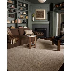 Loloi Newman Collection NEW-02 Dark Taupe/Natural 5′-3″ x 7′-6″ .37″ Pile Height, Area Rug, Soft, Durable, Non-Shedding, Easy Clean, Rug for Living Room(Taupe / Bone)