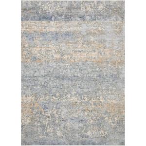 Loloi Pandora Collection PAN-06 Ivory/Blue, Traditional Area Rug, 7′-10″ x 10′(Blue;gold)