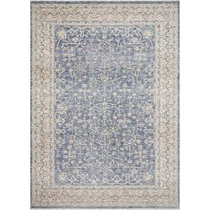 Loloi Pandora Collection PAN-06 Ivory/Blue, Traditional Area Rug, 7′-10″ x 10′(Dark Blue;white)