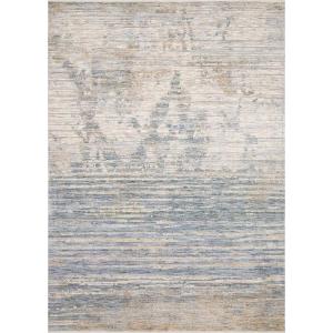 Loloi Pandora Collection PAN-06 Ivory/Blue, Traditional Area Rug, 7′-10″ x 10′(Ivory / Blue)