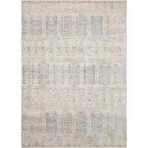 Loloi Pandora Collection PAN-06 Ivory/Blue, Traditional Area Rug, 7′-10″ x 10′(Ivory / Mist)