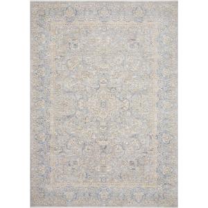 Loloi Pandora Collection PAN-06 Ivory/Blue, Traditional Area Rug, 7′-10″ x 10′(Multi Color)