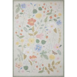 Loloi Rifle Paper Co Cotswolds Sky 5′-0″ x 7′-6″ Area Rug(Ivory)