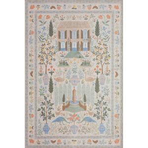 Loloi Rifle Paper Co Menagerie Cream 7′-6″ x 9′-6″ Area Rug(3’9″ x 5’9″ (Rectangular))