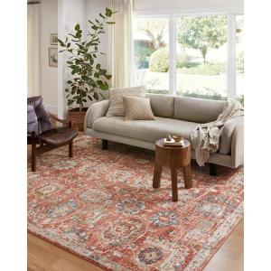 Loloi Saban Collection SAB-02 Rust/Beige 7′-10″ x 10′ Area Rug(Rust / Multi)