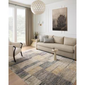 Loloi Soho Multi/Sand 7′-10″ x 10′ Area Rug(Grey / Gold)