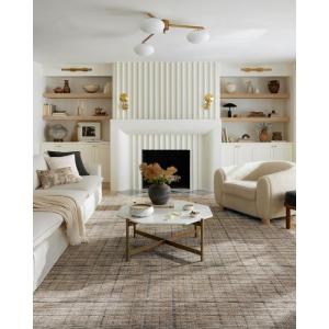 Loloi Soho Multi/Sand 7′-10″ x 10′ Area Rug(Pebble / Charcoal)