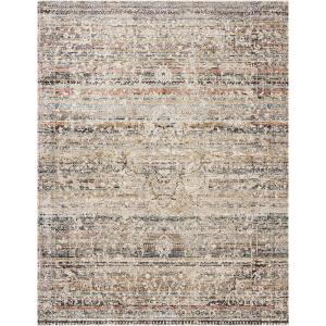 Loloi Theia Collection THE-04 Multi/Natural, Traditional Area Rug, 7′-10″ x 10′(Ivory / Mist)