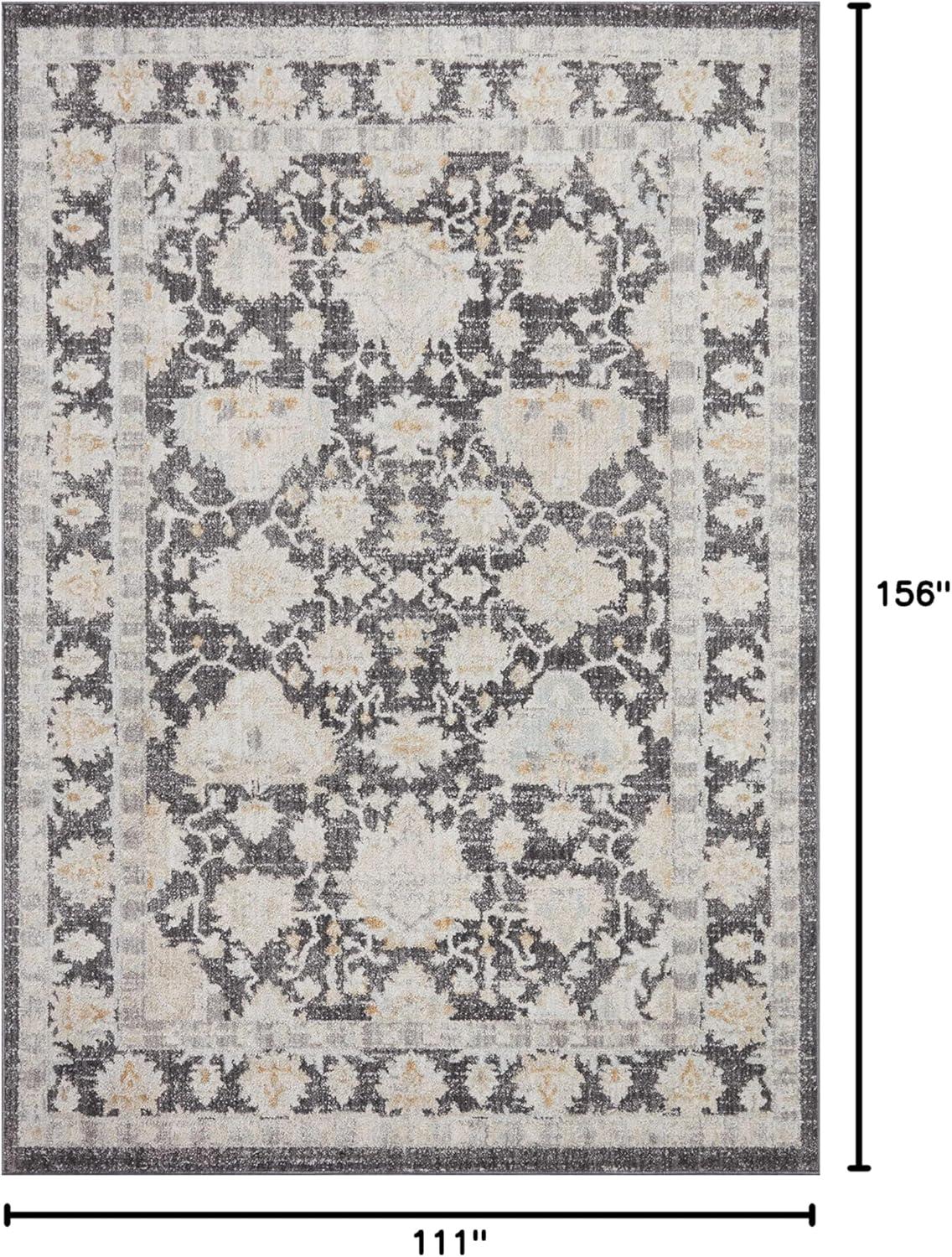 image:imageLoloi Monroe Collection MON04 NaturalMulti 116 x 15 Area RugCharcoal Natural