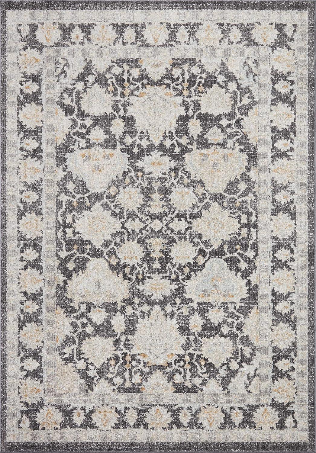 image:imageLoloi Monroe Collection MON04 NaturalMulti 116 x 15 Area RugCharcoal Natural