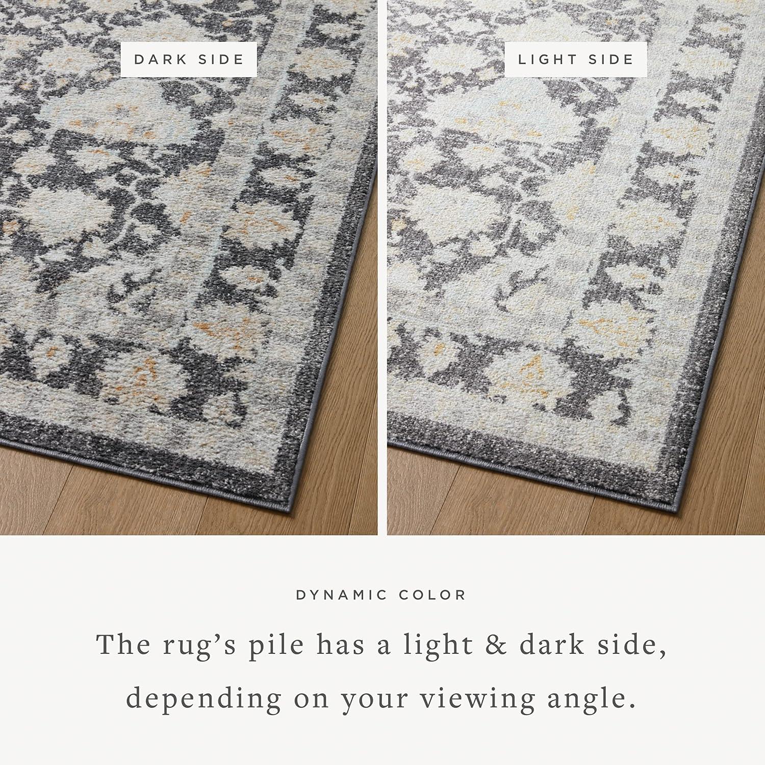 image:imageLoloi Monroe Collection MON04 NaturalMulti 116 x 15 Area RugCharcoal Natural