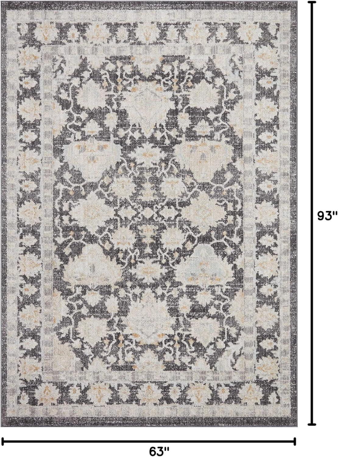 image:imageLoloi Monroe Collection MON04 NaturalMulti 116 x 15 Area RugCharcoal Natural