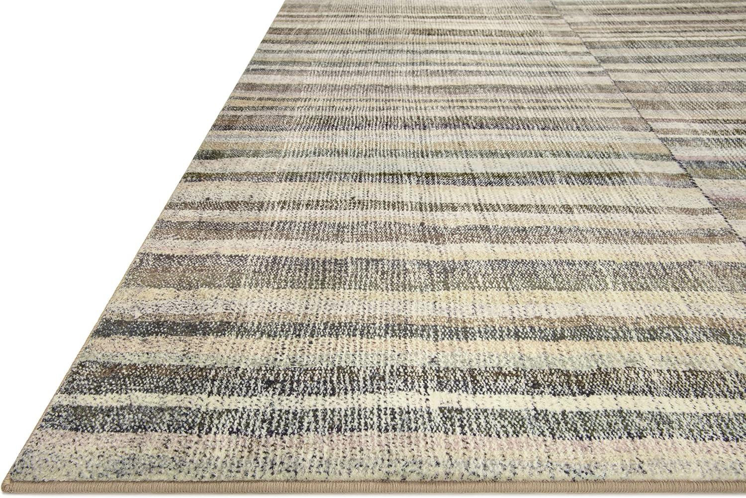 image:imageLoloi Chris Loves Julia Humphrey Collection HUM02 IvoryMulti 73 x 93 38 Pile Height Area Rug feat CloudPileNatural Moss