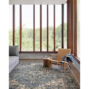Loloi Sebastian Red/Multi 2′-5″ x 4′ Accent Rug(Ocean / Midnight)