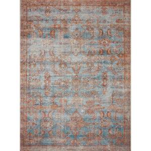 Loloi Sebastian Red/Multi 2′-5″ x 4′ Accent Rug(Ocean / Spice)