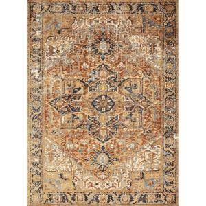 Loloi Sebastian Red/Multi 2′-5″ x 4′ Accent Rug(Red / Navy)